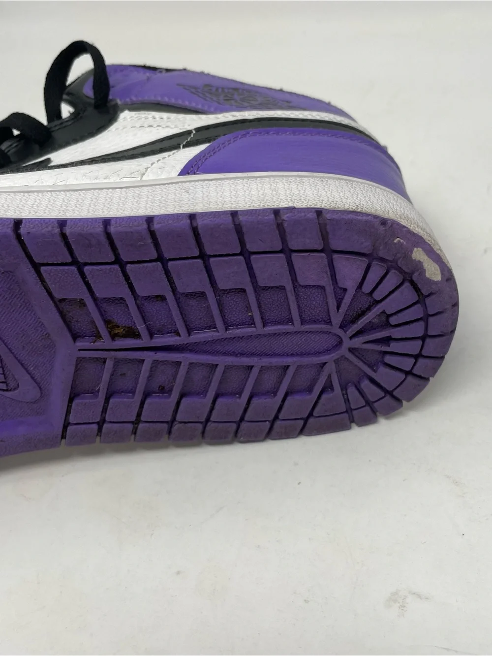 Jordan Air Jordan 1 Mid Black Purple White Sneakers